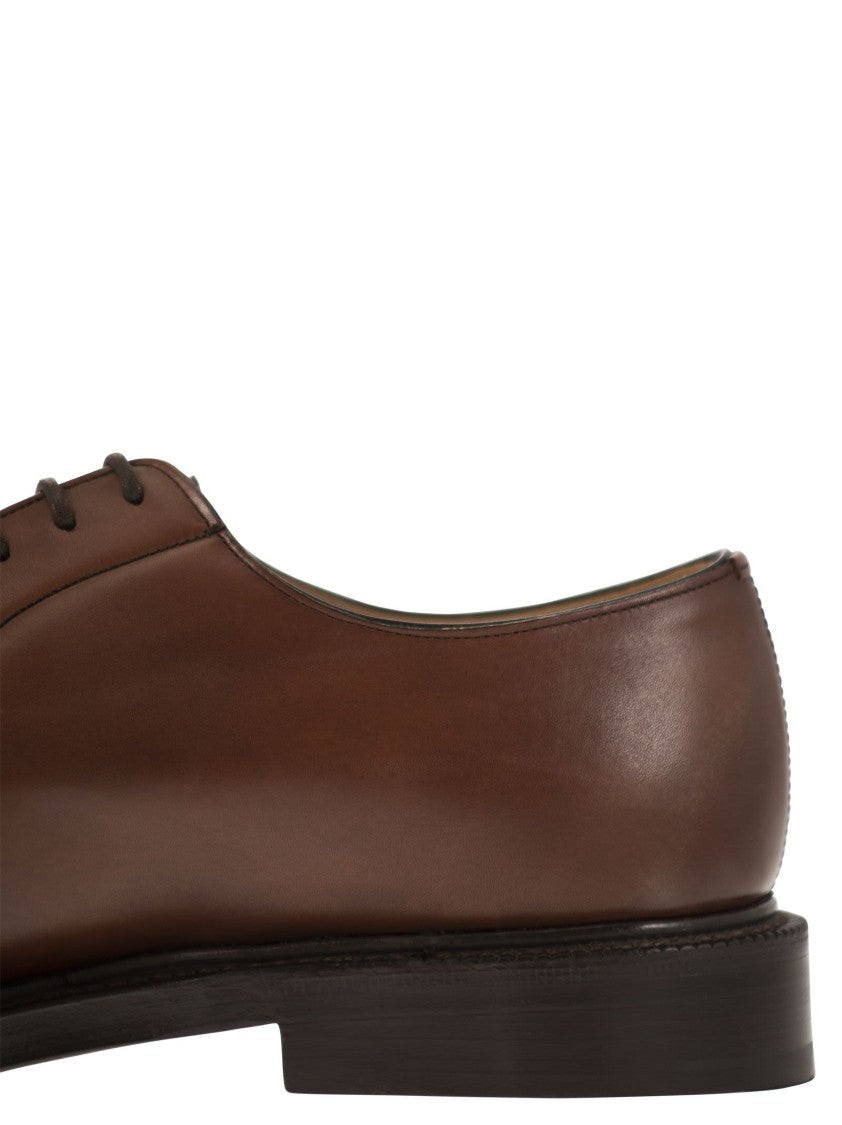 Church's Whole Cut Brown Derby With Artisanal Hand-Stitching