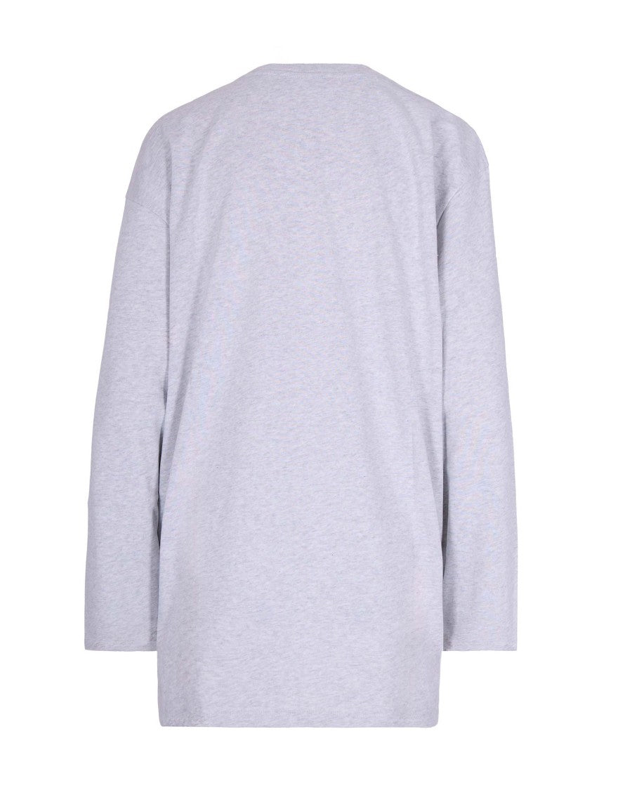 Rotate Light Grey Melange Jersey T-Shirt