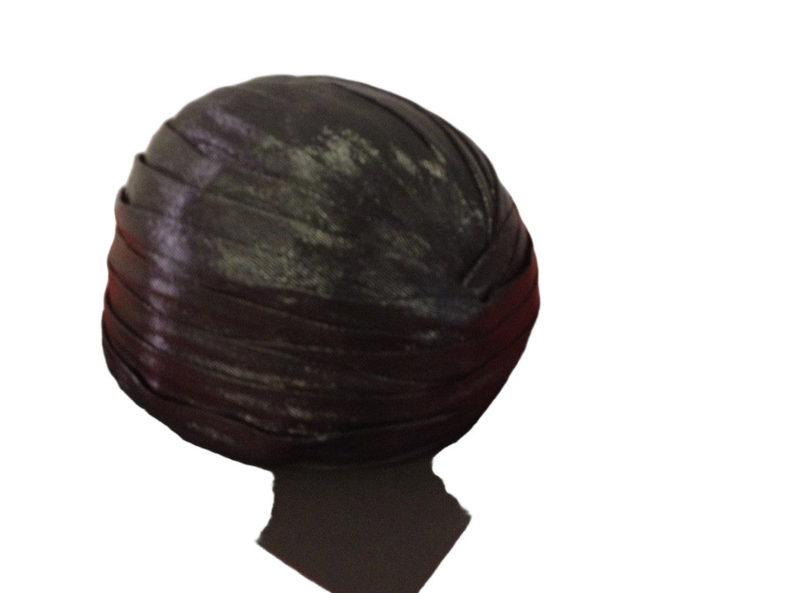 Saint Laurent Black Hat With Silk And Metallic Fiber