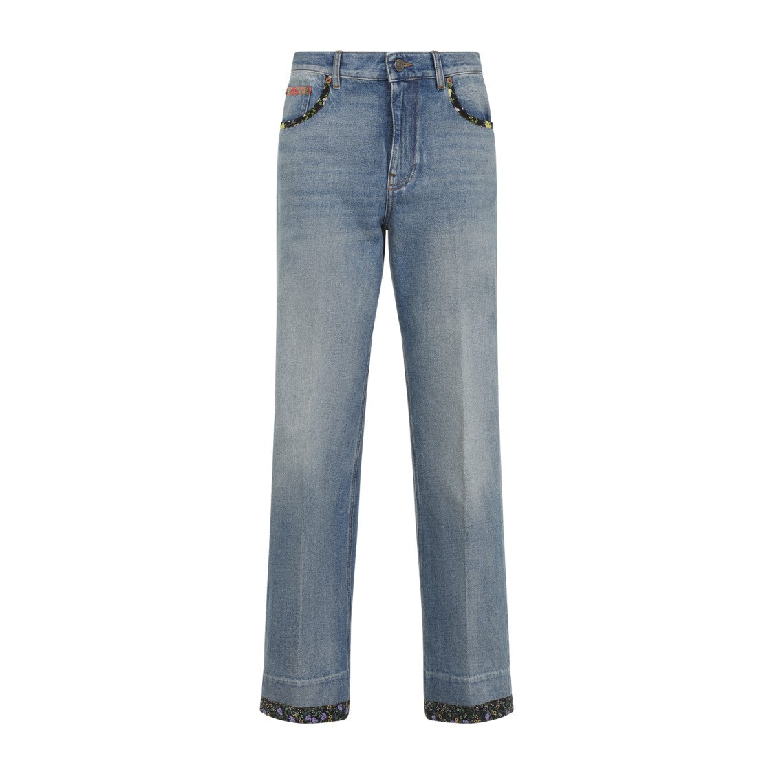 Valentino Mid Blue Cotton Jeans
