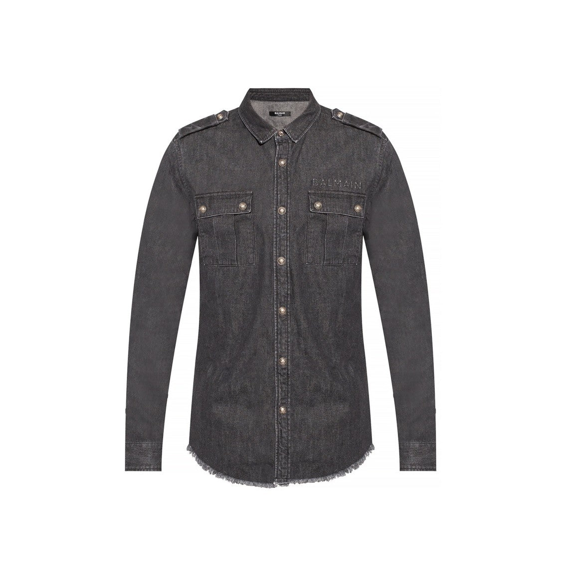 Balmain Cotton Denim Shirt