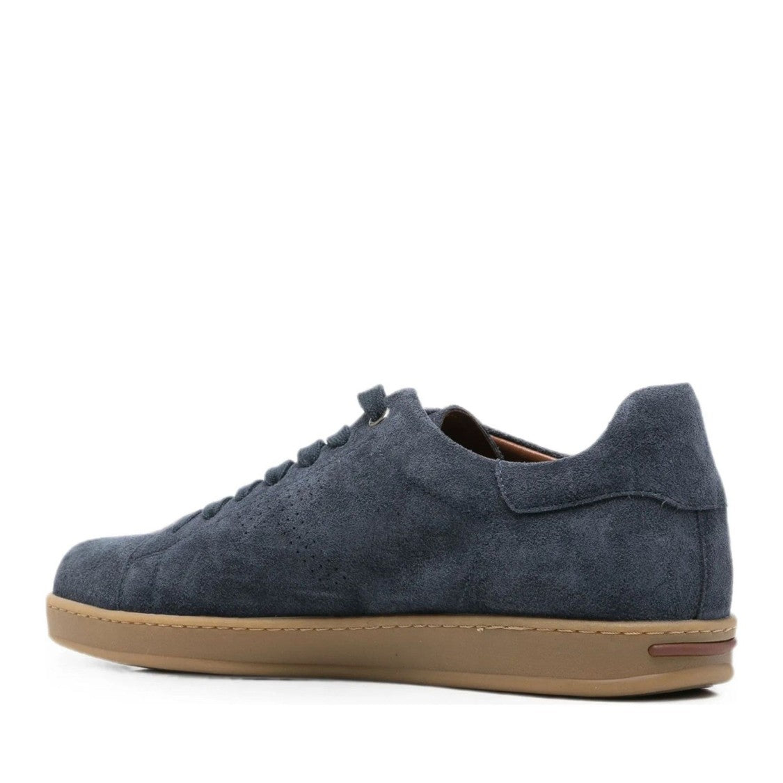 Alberto Gozzi Blue Comfort Lining Lace-Up Suede Sneakers