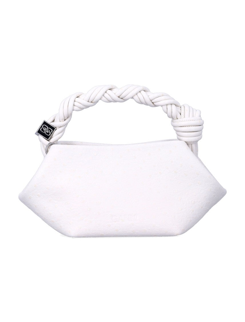 Ganni Bou Mini Leather Top Handle Handbag