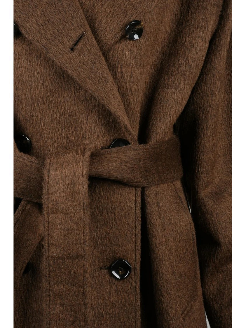 L.B.M. 1911 Brown Virgin Wool-Blend Coat