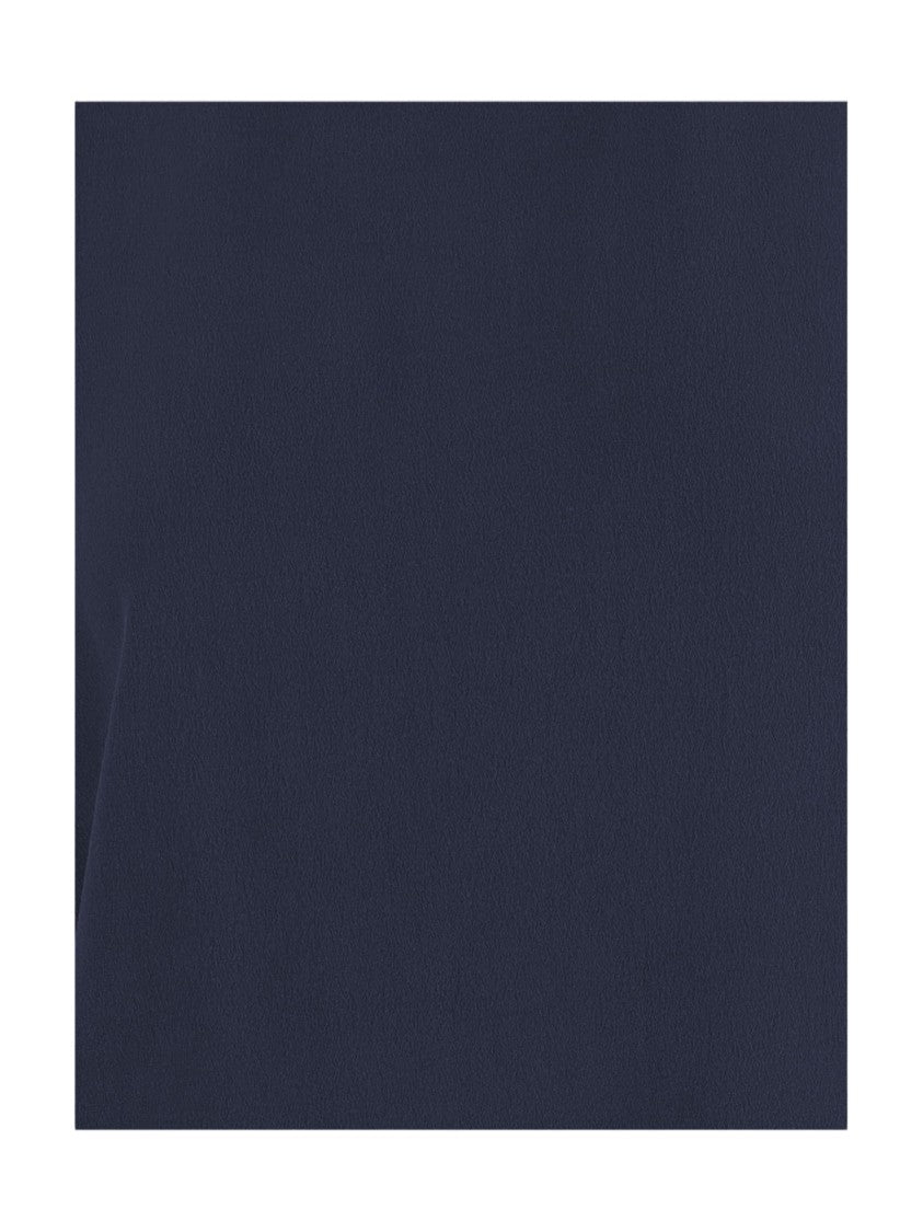 Q-Wins Navy Silk Knit Sweater