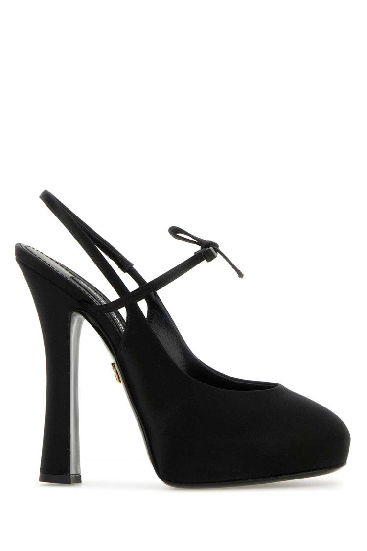 Dolce & Gabbana Black Satin Pumps