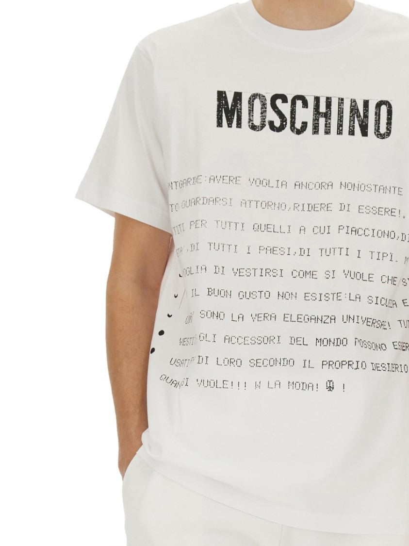 Moschino "Message Print" T-Shirt
