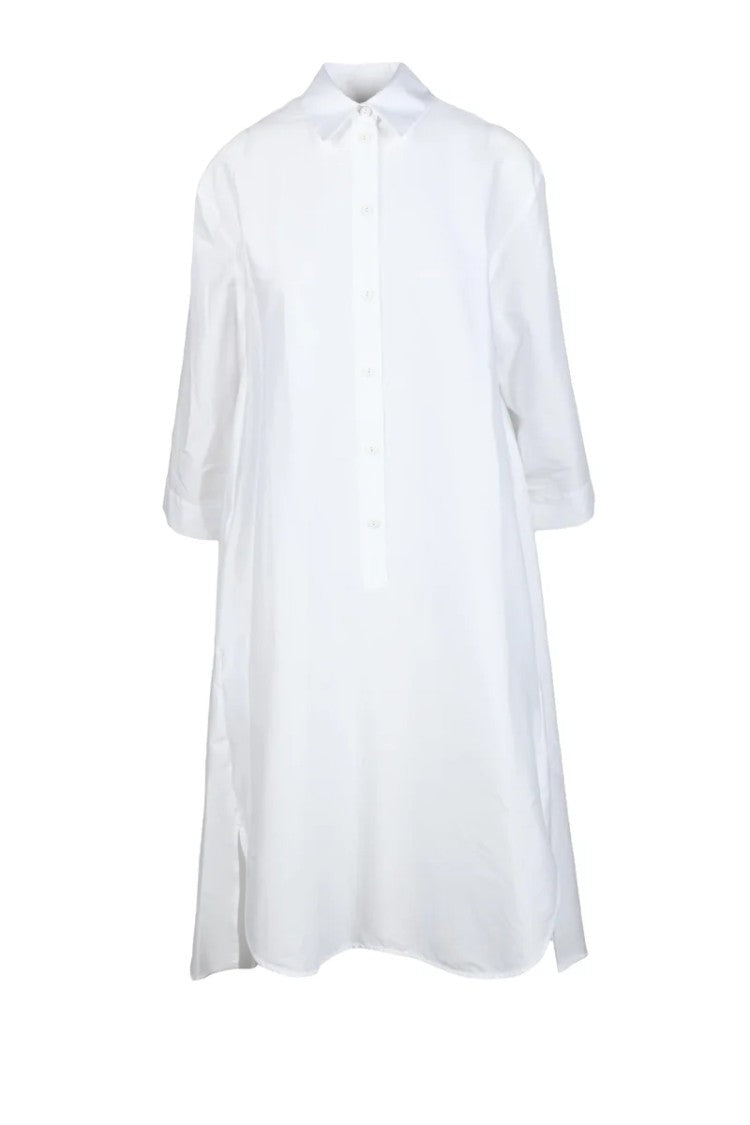 Max Mara Cotton Chemise Dress - White