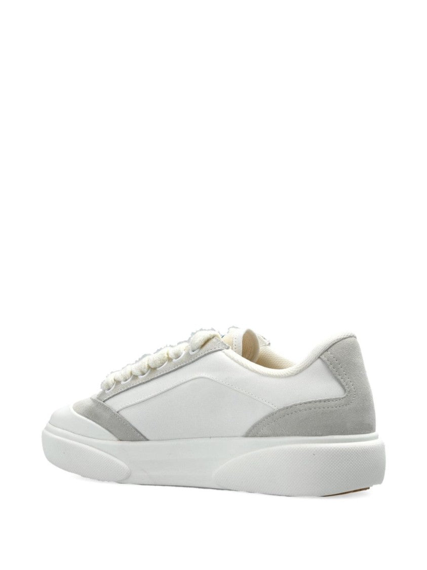 Casablanca Low-Top Leather Sneakers With Suede Accents
