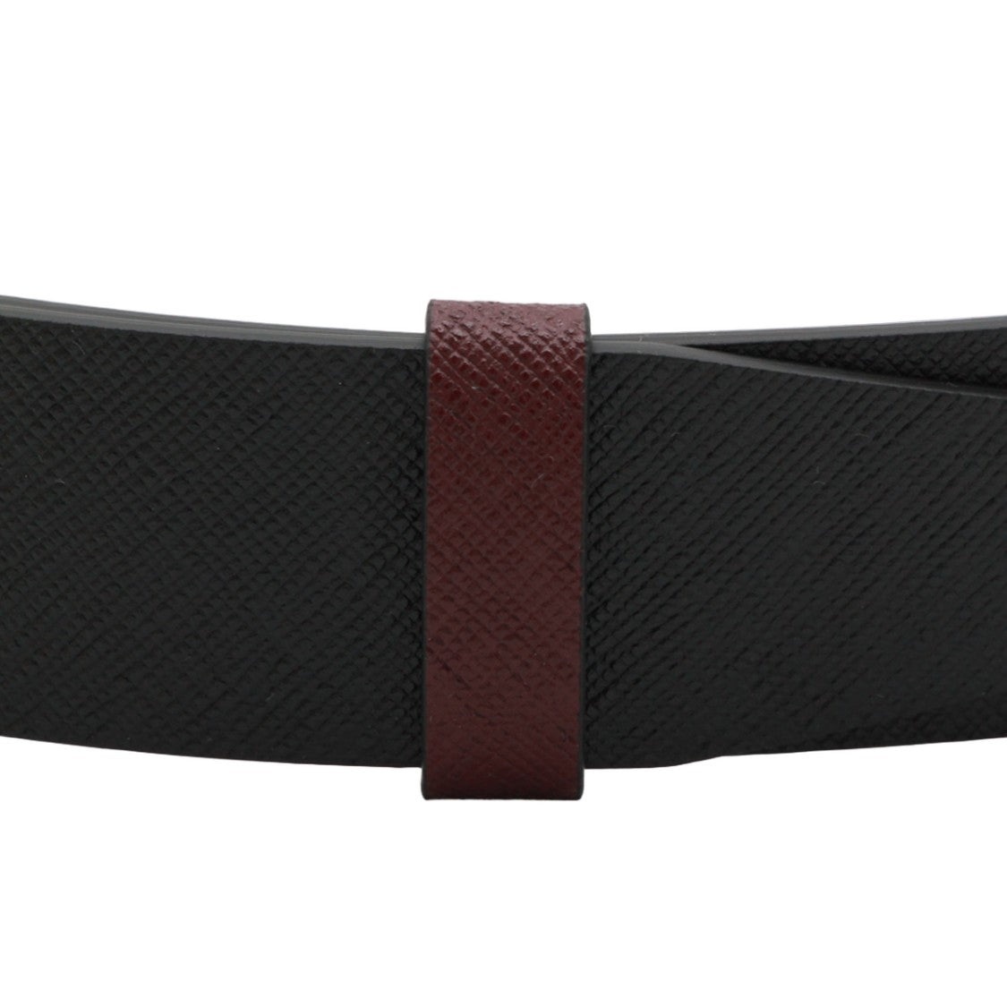 Montblanc Textured Black Strap Belt