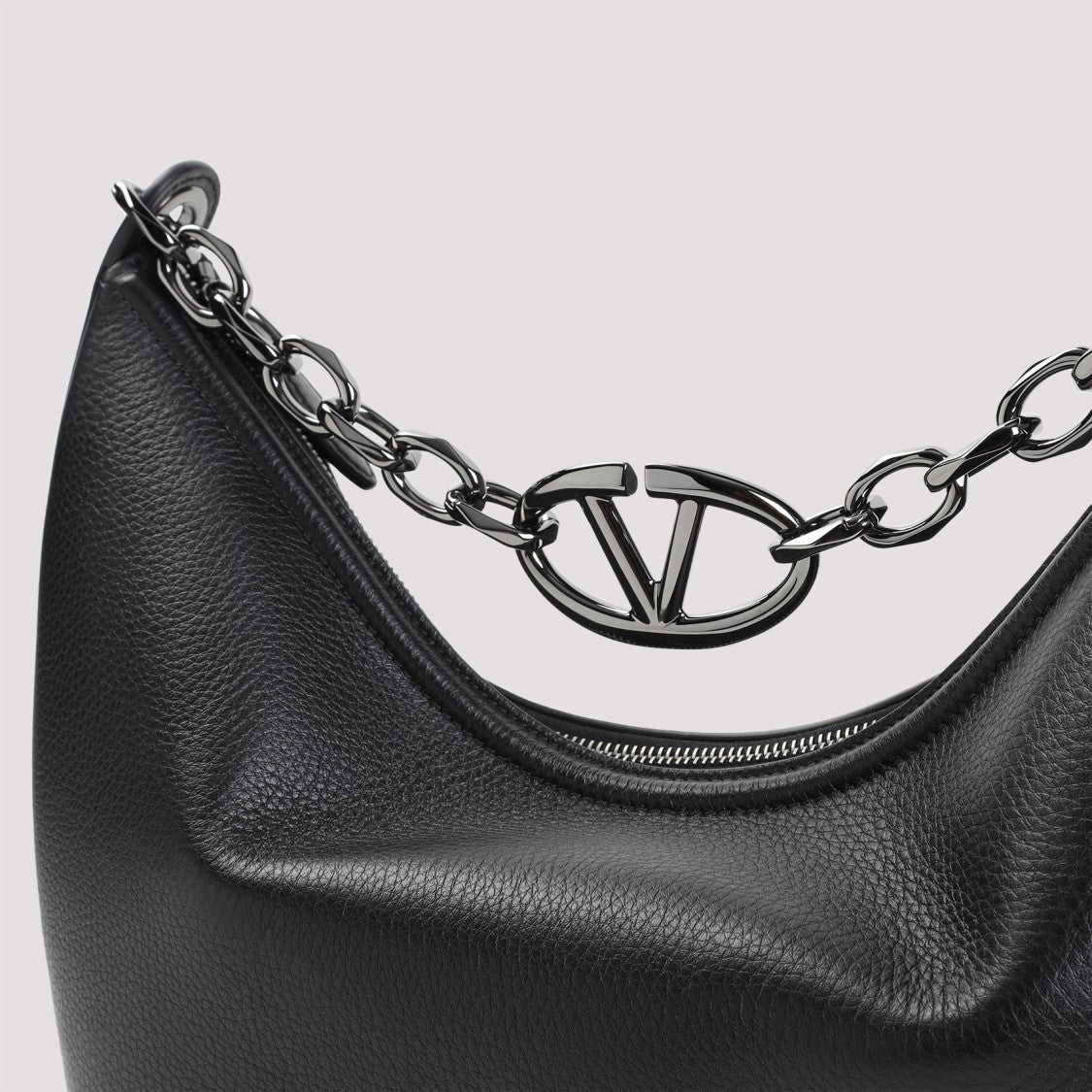 Valentino Textured Leather Shoulder Bag