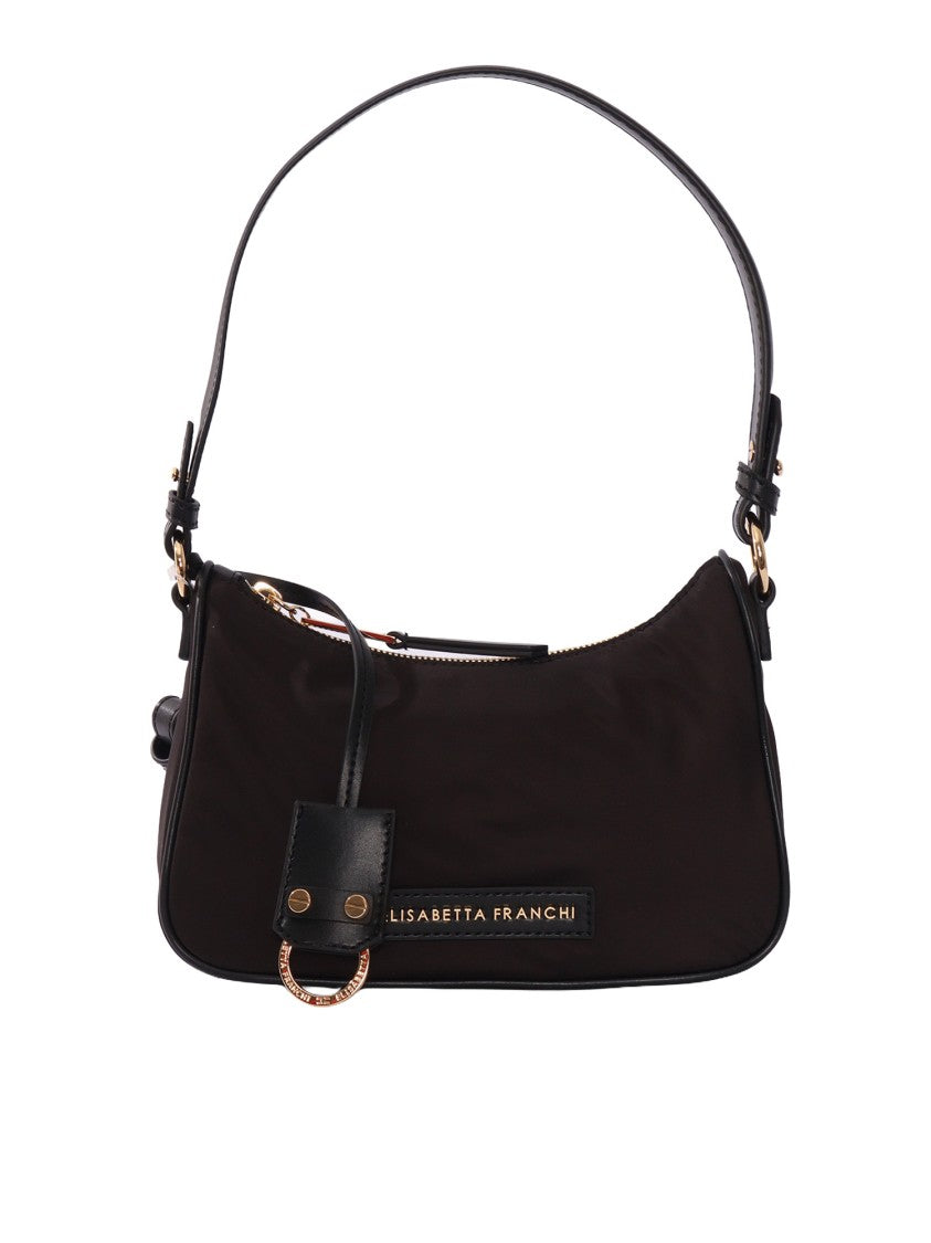 Elisabetta Franchi Black Minimalist Shoulder Bag