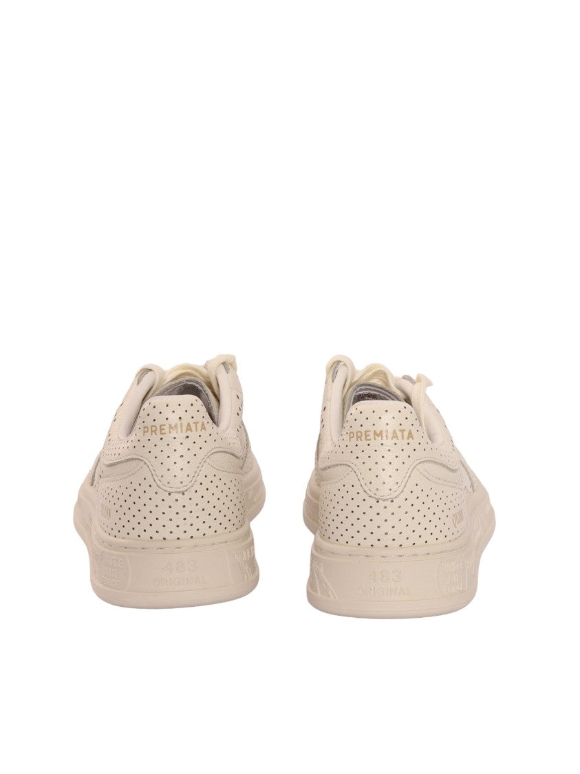 Premiata Low-Top Sneakers With Textured Panels