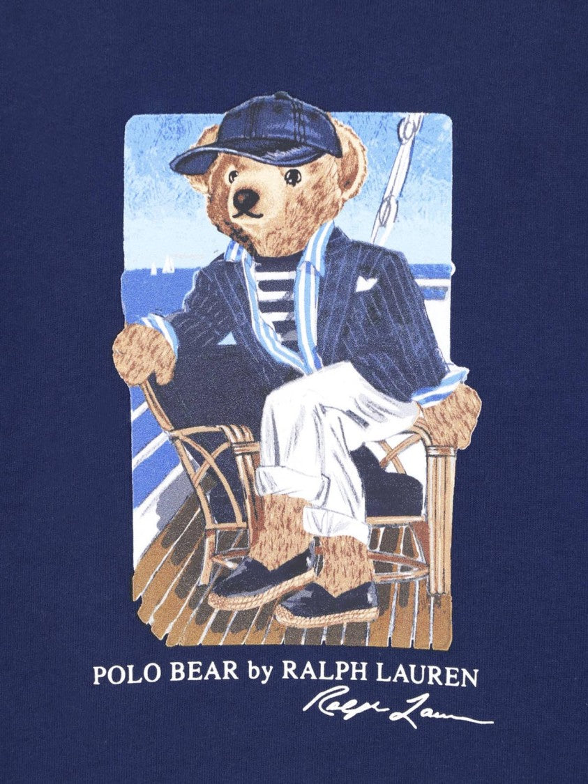 Polo Ralph Lauren Navy Blue Polo Bear Hooded Sweatshirt