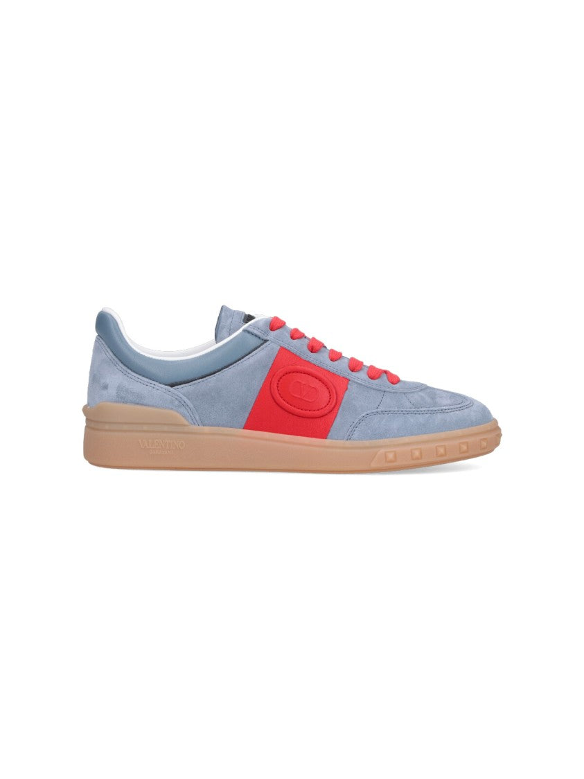 Valentino Garavani Blue Upvillage Suede Casual Sneakers
