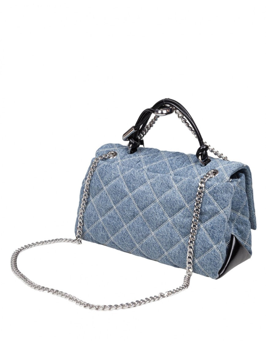 Marc Jacobs The Dual Chain ​​Quilted Denim Handbag