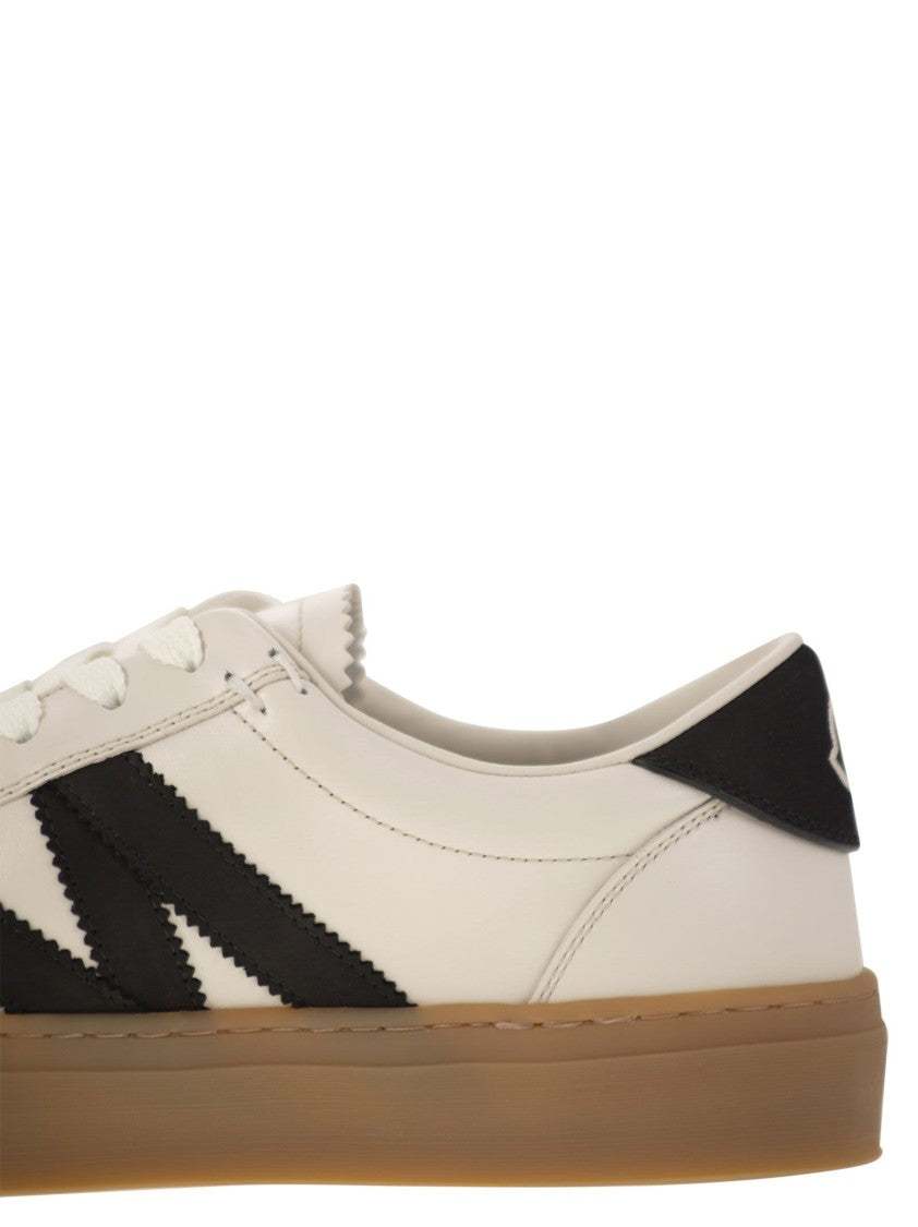 Moncler Monaco2 - Leather And Nubuck Sneakers.