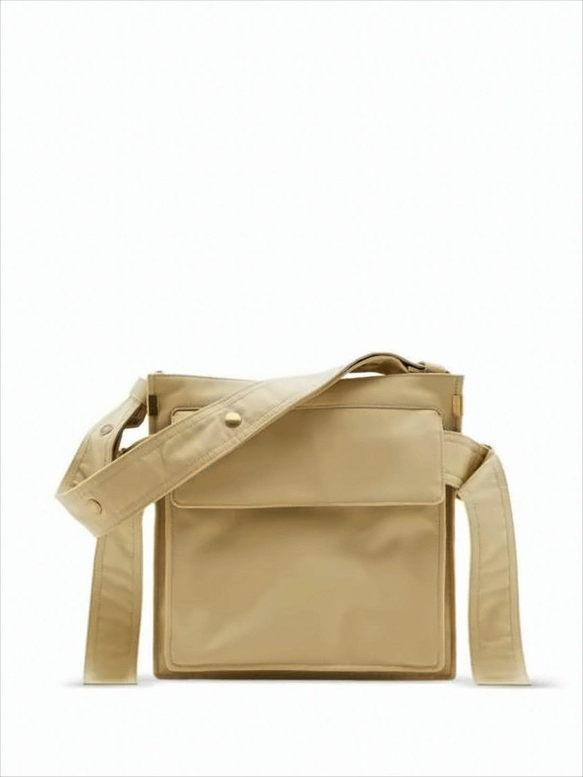 Burberry Structured Crossbody Bag With Adjustable Strap
