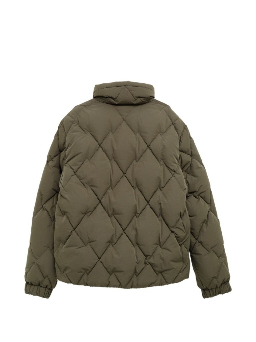 Moncler Grenoble Casual Quilted High Collar Zipper Jacket