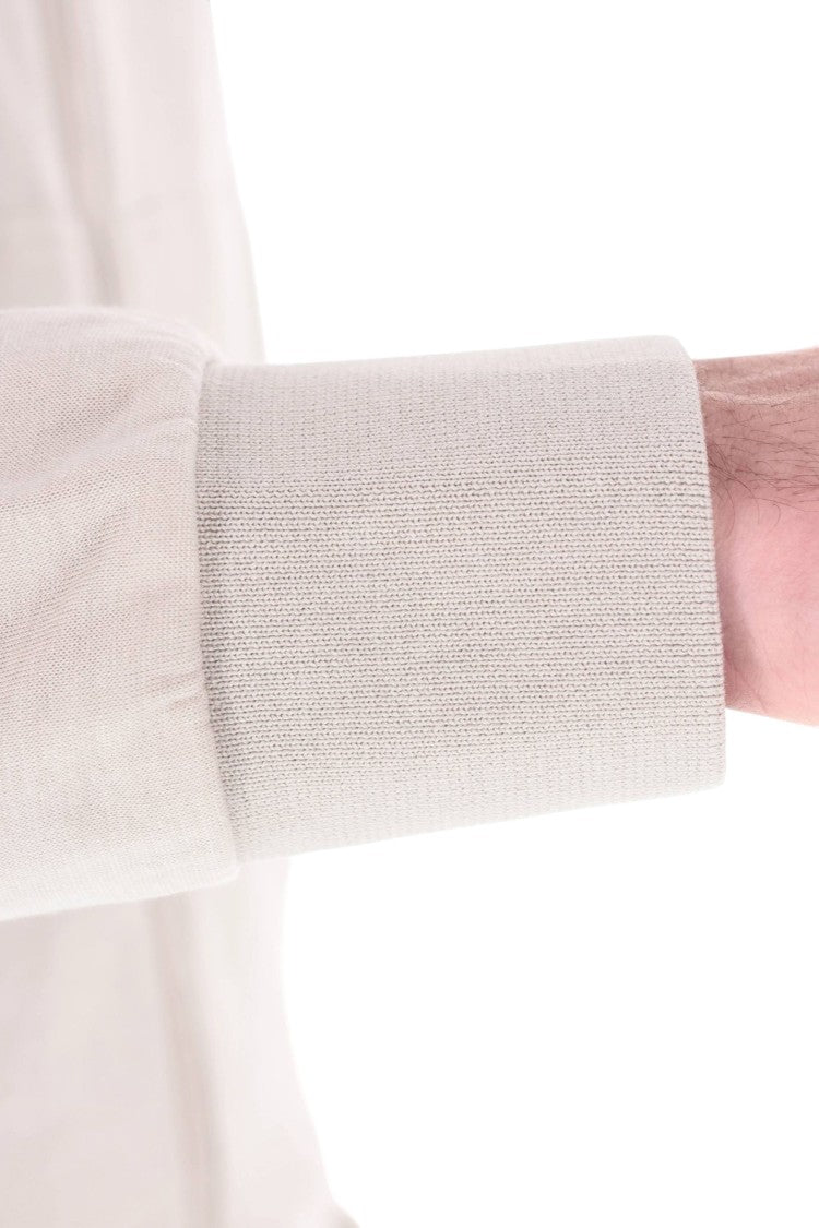 Eleventy Silk-Cotton Drawstring Hooded Sweatshirt
