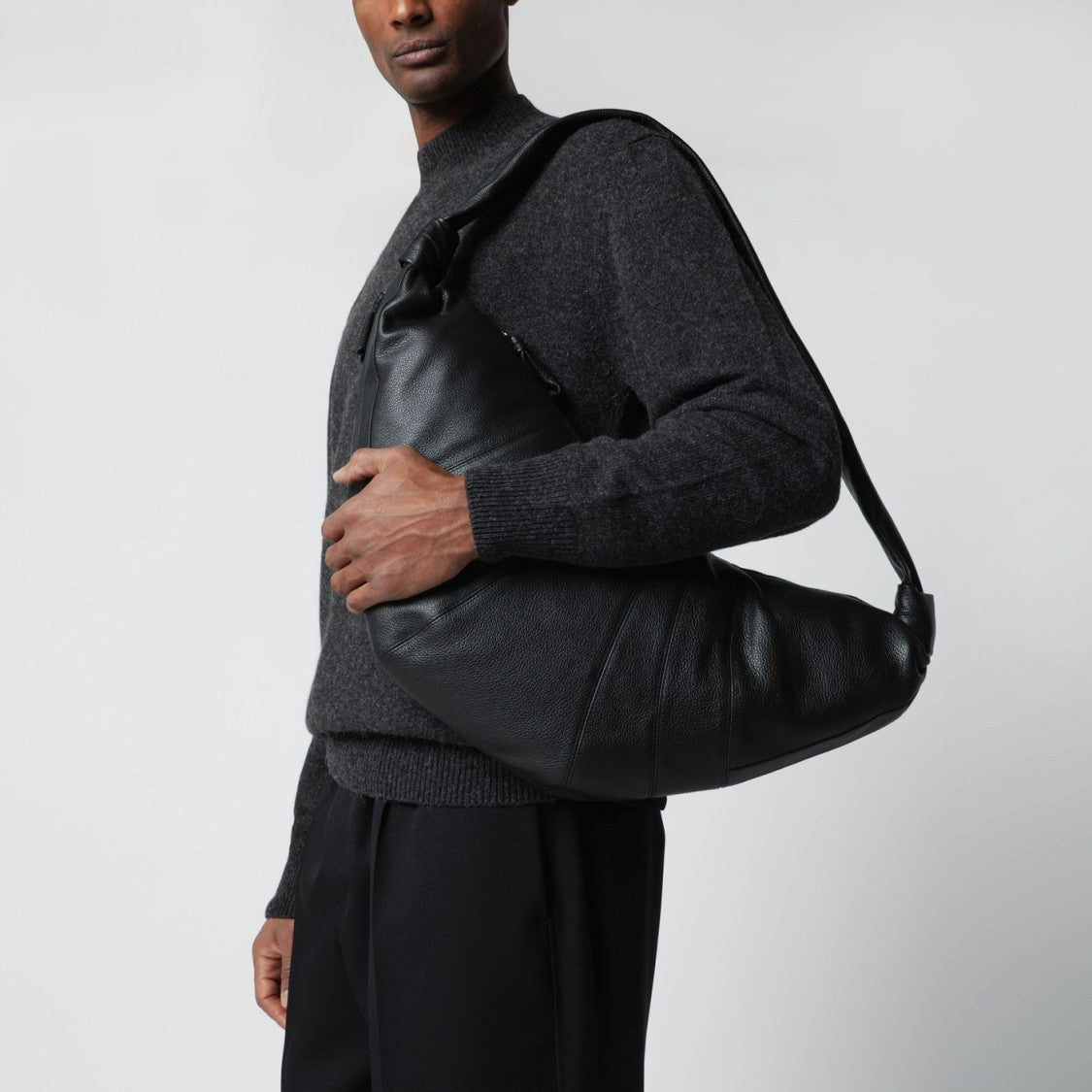 Lemaire Crescent-Shaped Shoulder Bag In Premium Soft Grained Leather