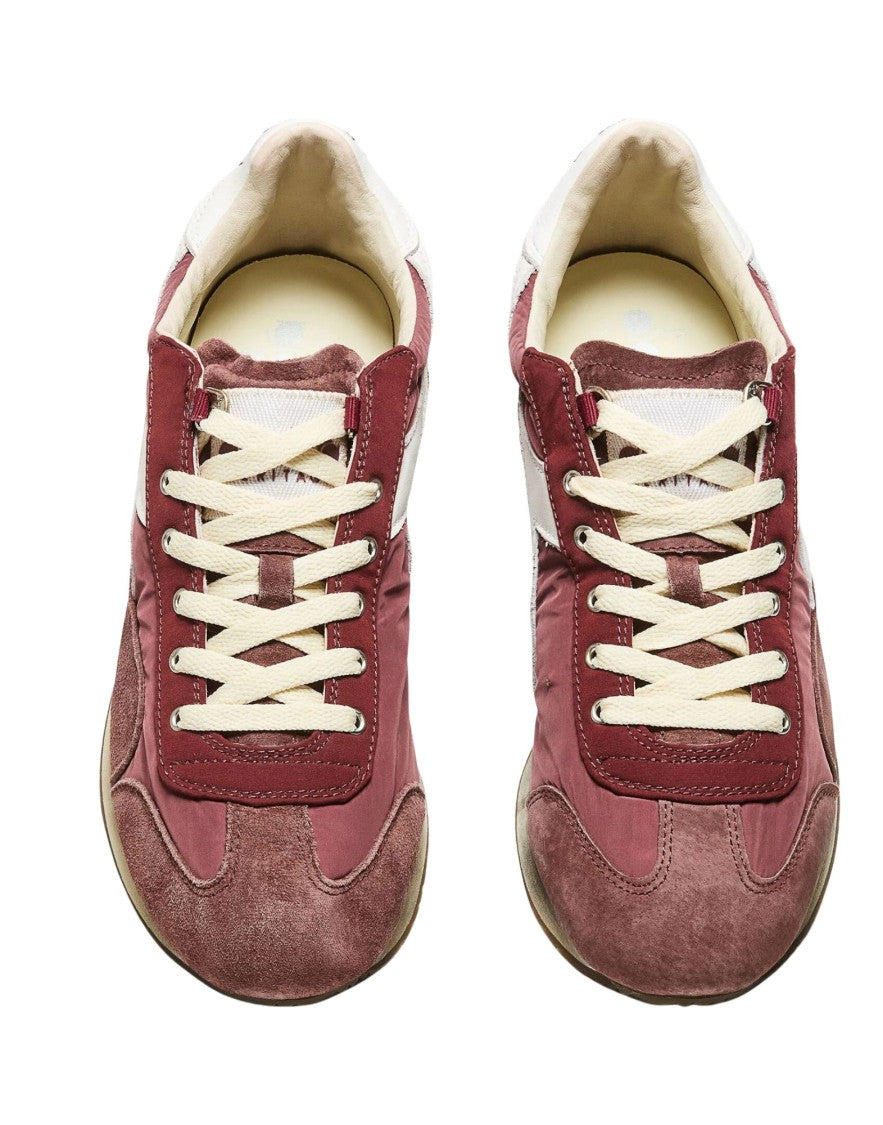 Diadora Heritage Andorra White Equipe Vela Sw Canvas Suede Low-Top Sneakers