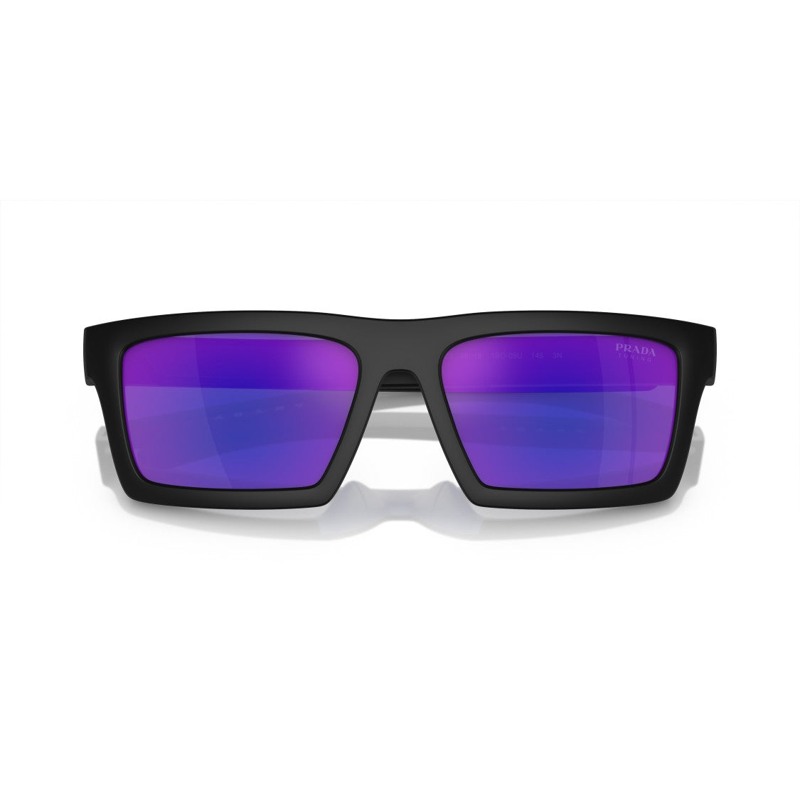 Prada Linea Rossa 0Ps 02Zsu Rectangular Matte Black Sunglasses