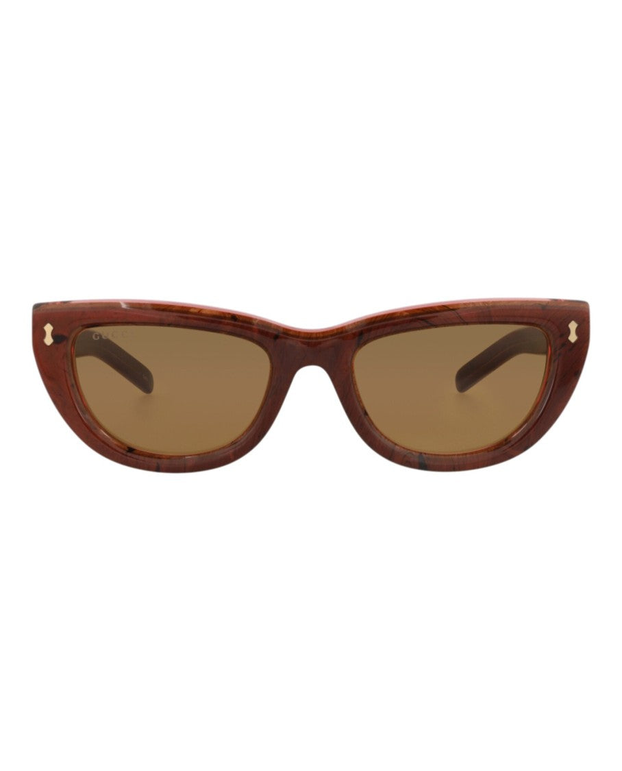 Gucci Cat Eye-Frame Recycled Acetate Sunglasses With Velvet Case