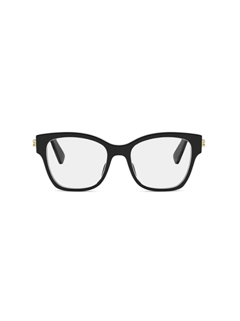 Bulgari Black Bv50077i Rectangular Gold Eyeglasses