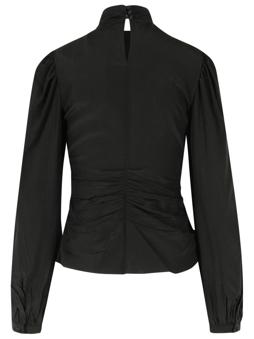 Isabel Marant 'Depsona' Black Silk Blouse
