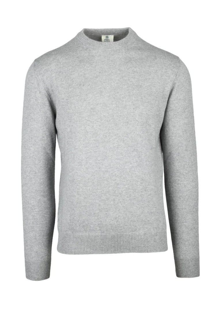 Luigi Borrelli Napoli Sweater Cashmere Wool Silk - Light Grey