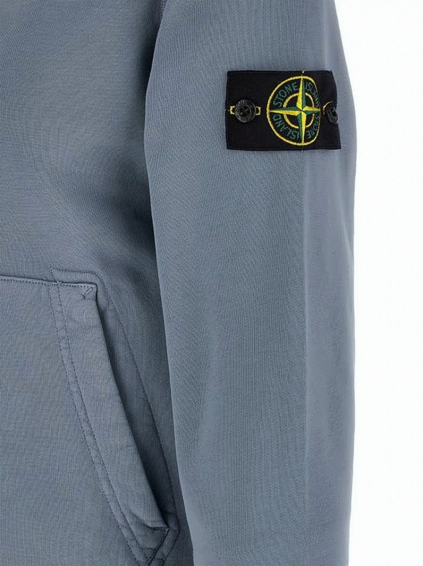 Stone Island Relaxed-Fit Blue Hoodie