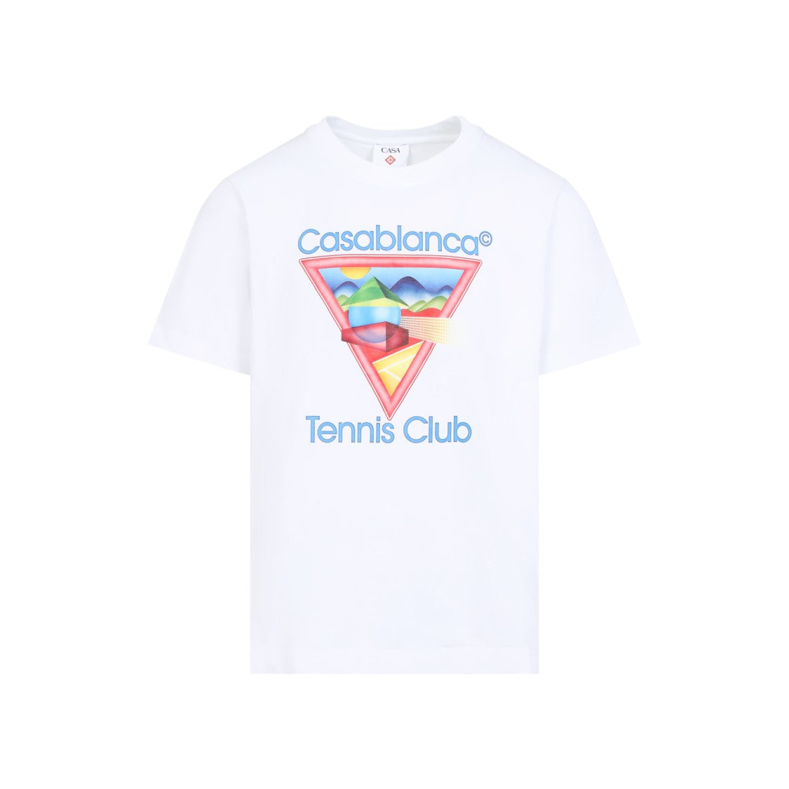 Casablanca White Organic Cotton Tennis Club Icon T-Shirt