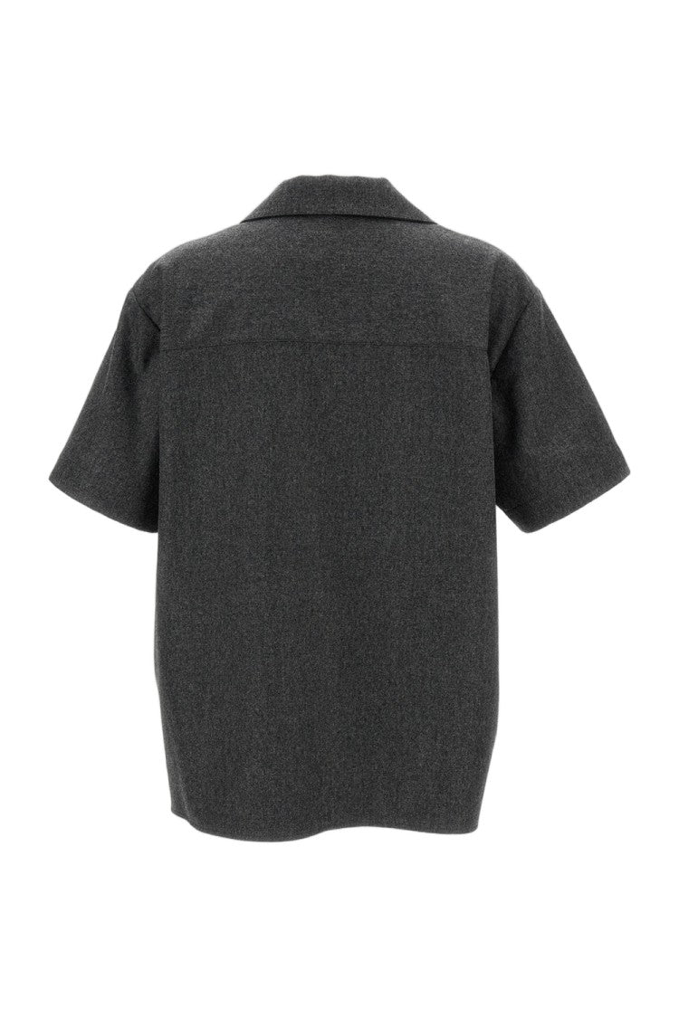 Khaite Short-Sleeved Top With Classic Cuban Collar