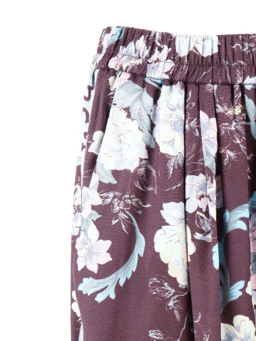 Forte Forte Peonia My Love Jacquard Wide-Leg Pants