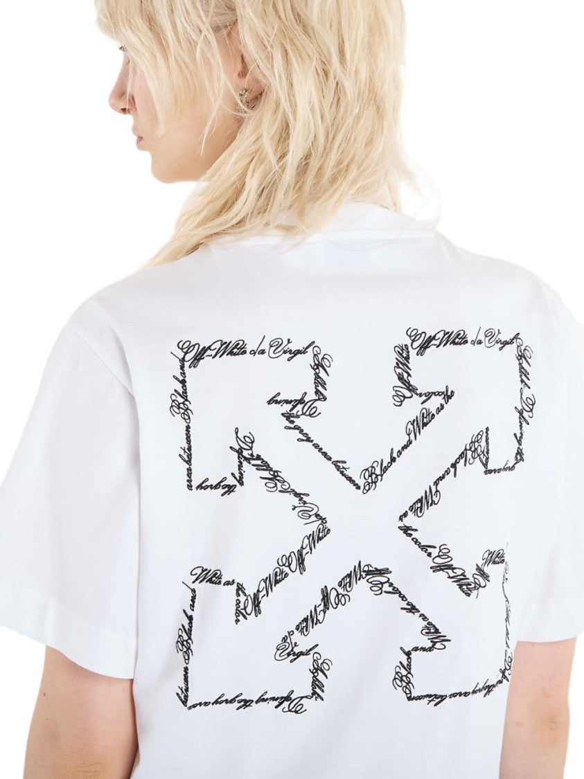Off-White White Short-Sleeve Graphic T-Shirt