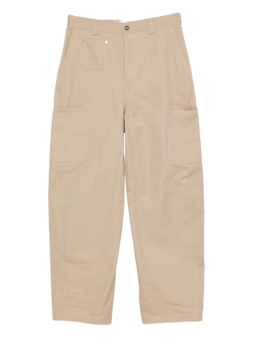 Givenchy High-Waisted Wide-Leg Trousers With Side Pockets