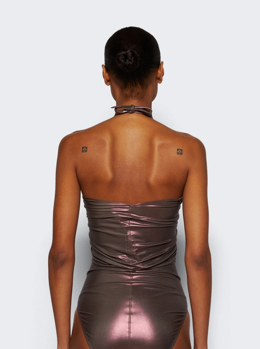 Rick Owens Prong Bather Swimwear Metallic Mahogany