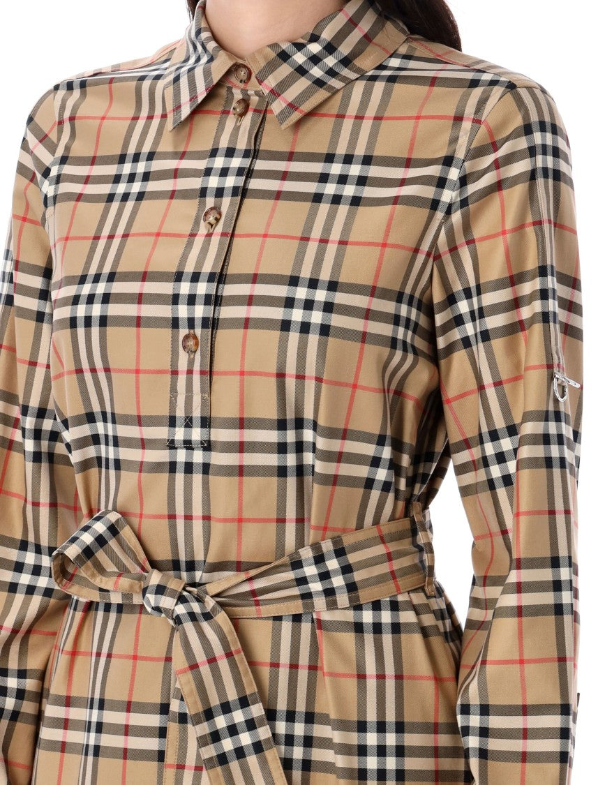 Burberry Check Cotton Shirt Dress