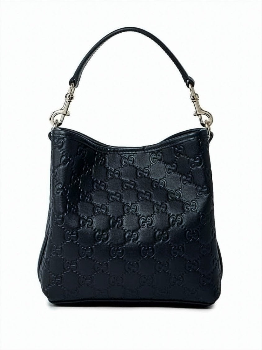 Gucci Embossed Leather Shoulder Bag