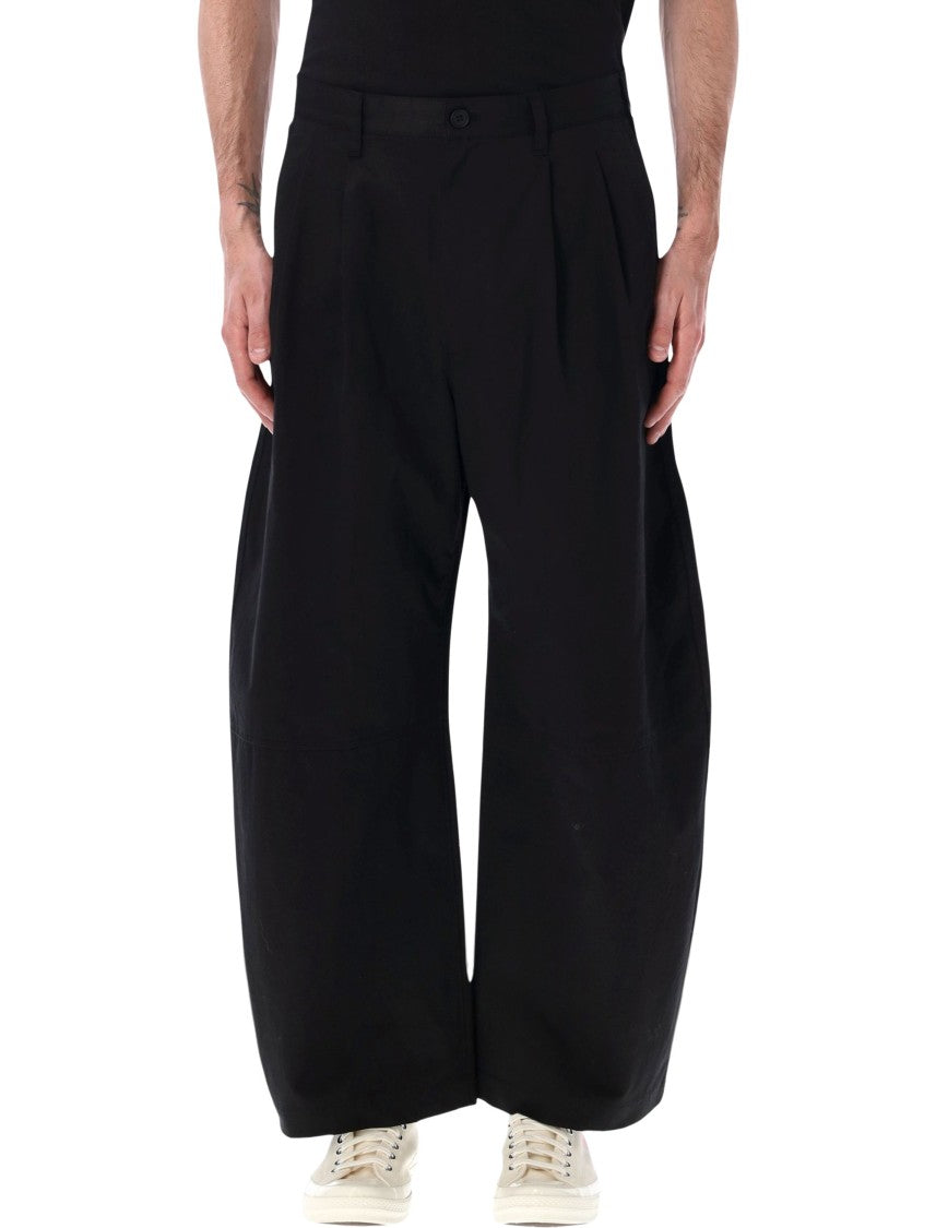 Comme Des Garçons Wide Leg Pleated Front Chino Pants