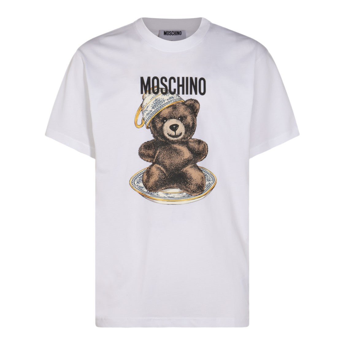 Moschino Graphic Print Short-Sleeve White T-Shirt
