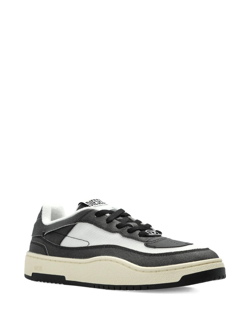 Diesel Black/White S Oval Skate Low Sneakers