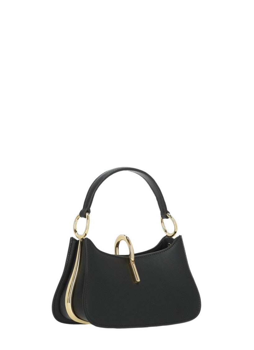 Rabanne Black Ring Micro Leather Handbag