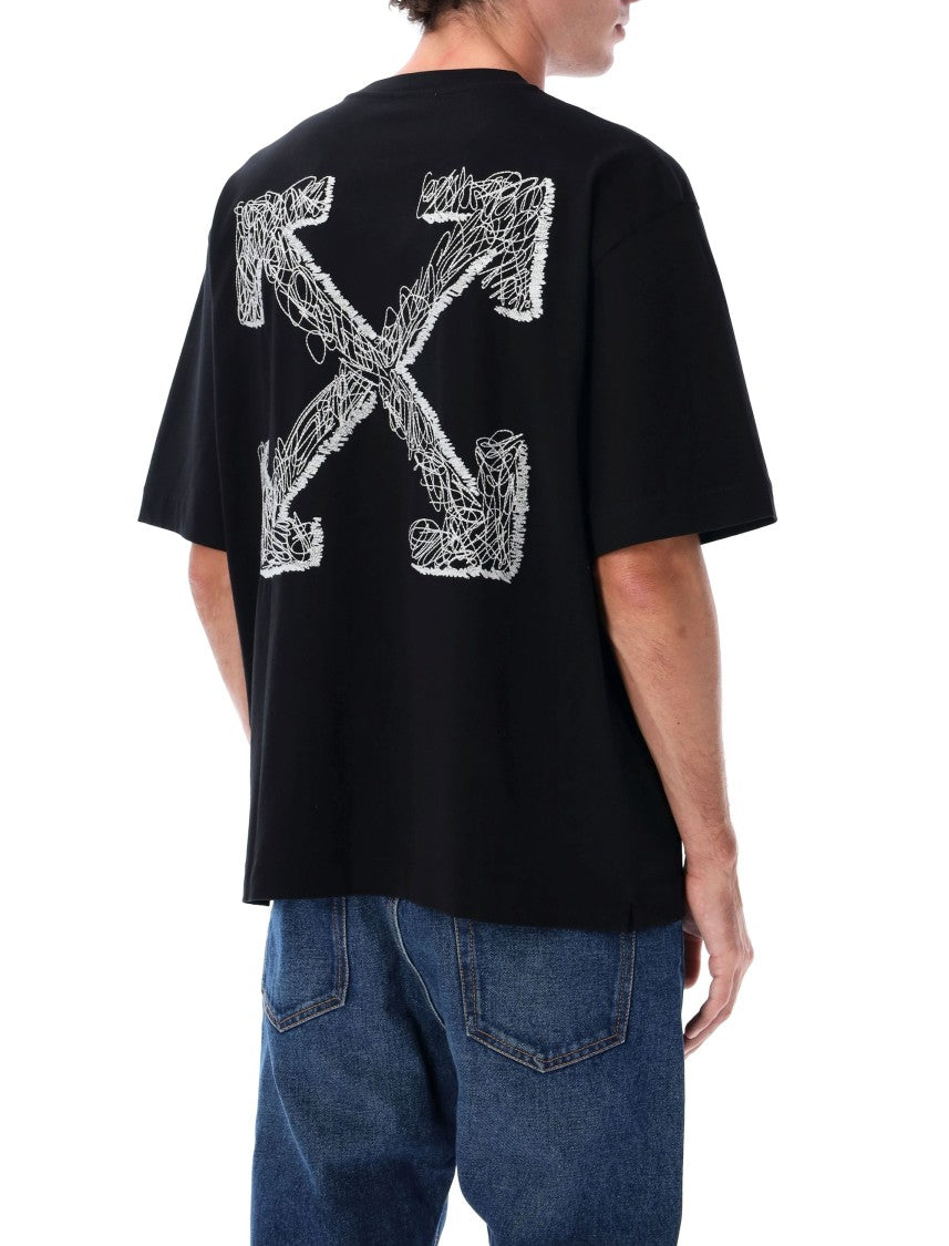 Off-White Scribble Arrow Cotton T-Shirt