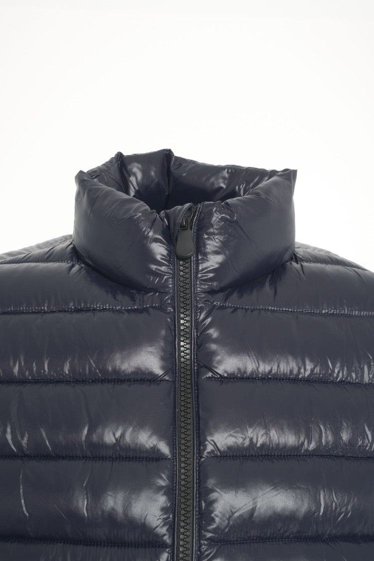 Save The Duck Quilted Vest With Plumtech Padding And High Collar