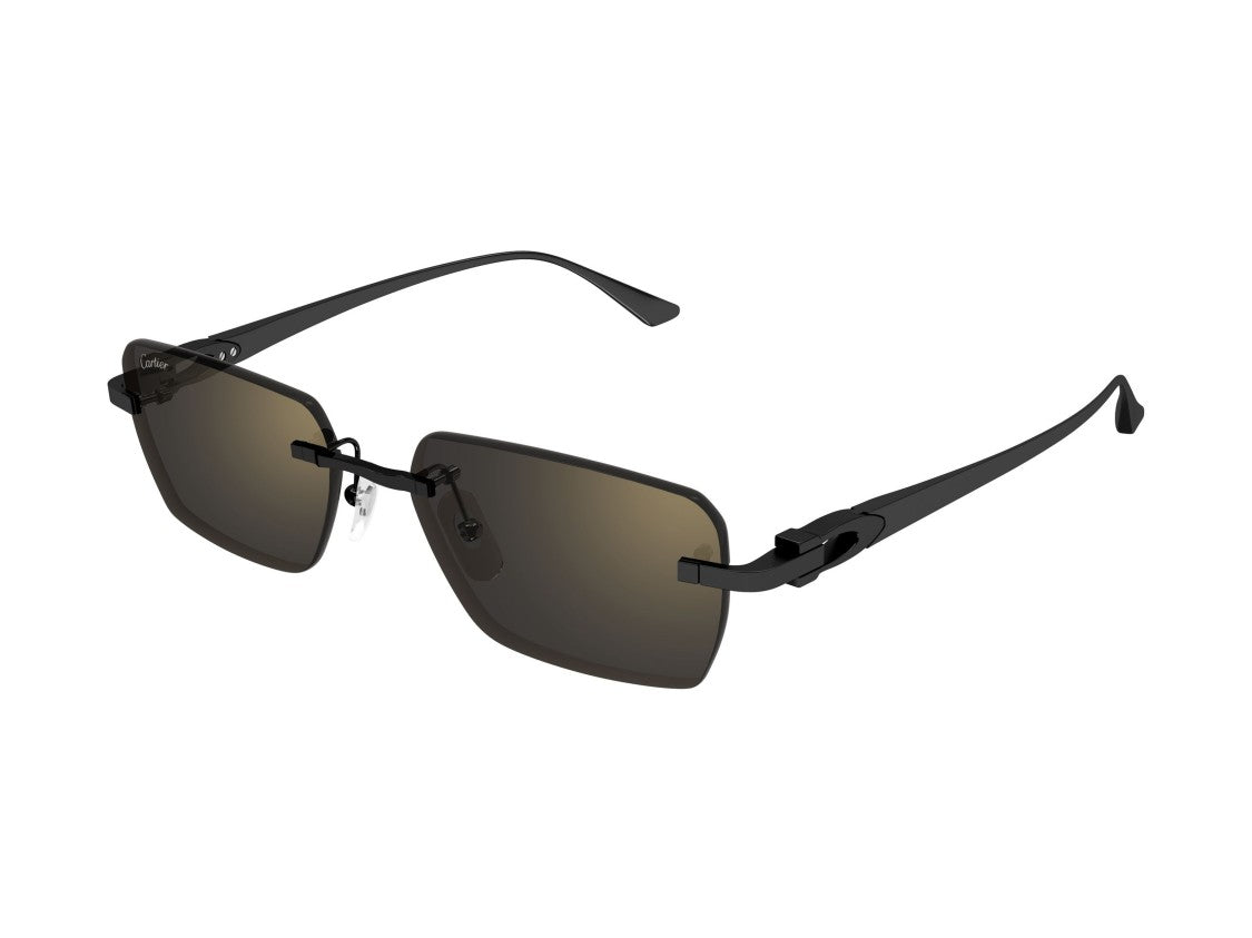 Cartier Ct0660s Rimless Titanium Square Sunglasses