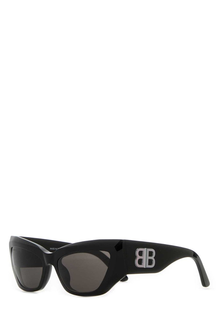 Balenciaga Black Acetate Signature Butterfly Sunglasses