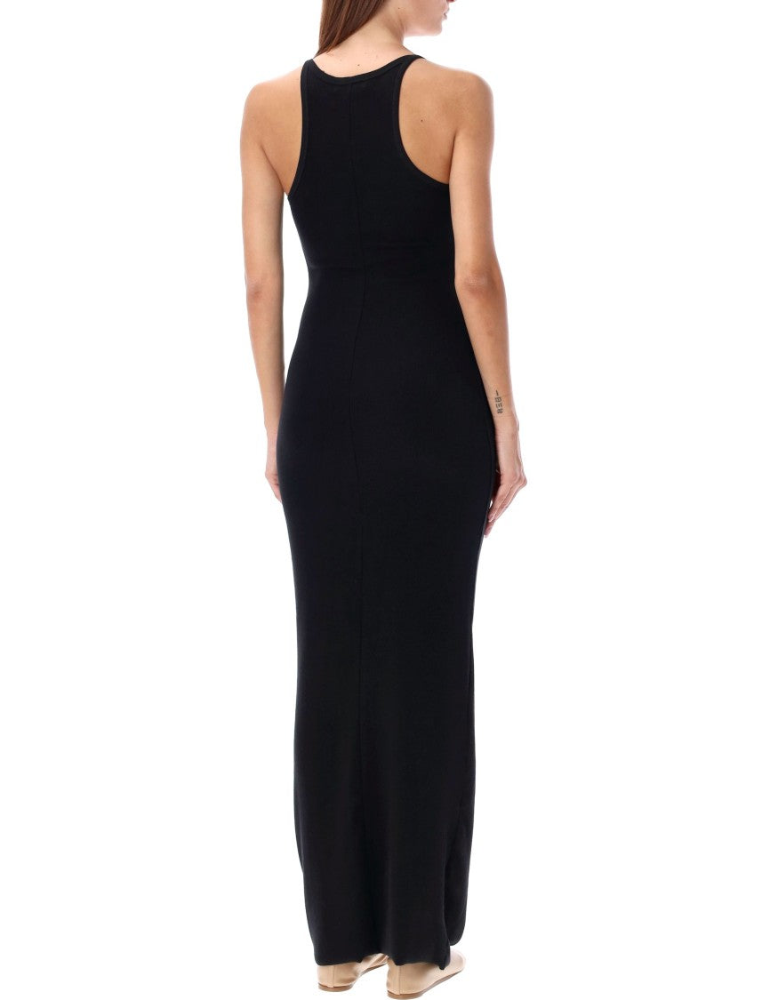Eterne Form-Fitting Ribbed Cotton Maxi Dress