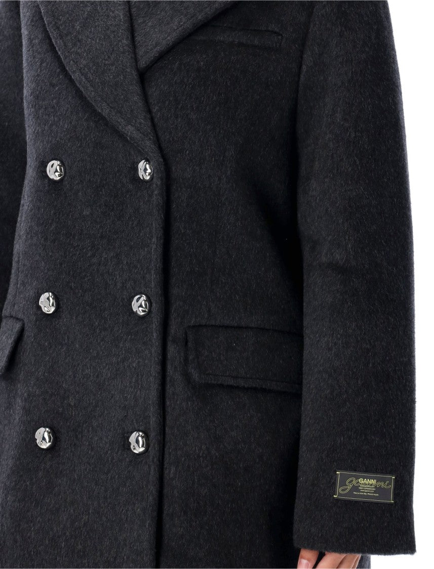 Ganni Double Wool Peacot